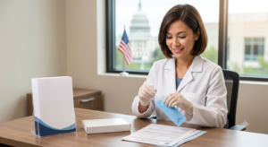 Immigration DNA testing sample collection process